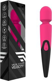 img 4 attached to Velocity Massage Wand - Waterproof, Wireless, and Powerful Vibration for Personal Therapeutic Massage (Pink)