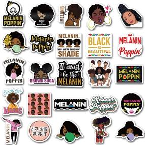 img 3 attached to Music Star Melanin Poppin Stickers Pack 50 Pcs Singer Sticker Vinyl Decals For Car Bumper Helmet Luggage Laptop Water Bottle (Melanin Poppin)