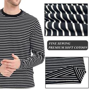 img 1 attached to 👕 Stylish and Comfy Crewneck Long Sleeve T Shirt Pullover - Perfect for All-Day Wear