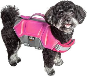 img 3 attached to Stay Safe with Dog Helios 'Tidal Guard' Reflective Life Jacket Vest for Dogs