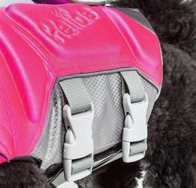 img 1 attached to Stay Safe with Dog Helios 'Tidal Guard' Reflective Life Jacket Vest for Dogs