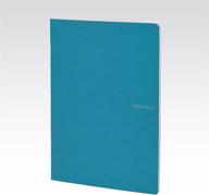 fabriano ecoqua large staple-bound blue notebook - blank pages, 38 sheets logo