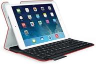 🔴 red logitech ultrathin keyboard folio case for ipad mini - mars edition logo