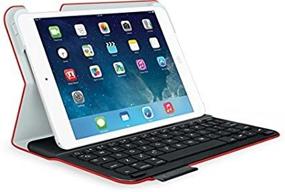 img 1 attached to 🔴 Red Logitech Ultrathin Keyboard Folio Case for iPad Mini - Mars Edition