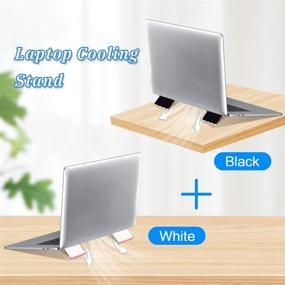 img 3 attached to 🖥️ ZC GEL Mini Laptop Stand: Invisible Ergonomic Keyboard Riser, Foldable Tablet Holder for MacBook, Lenovo, HP & More
