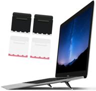 🖥️ zc gel mini laptop stand: invisible ergonomic keyboard riser, foldable tablet holder for macbook, lenovo, hp & more logo