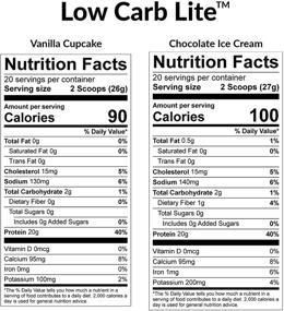 img 3 attached to 🍰 BioTRUST Low Carb Lite: Молочный протеин из сыворотки, полученной от травоядного скота, 100 калорий, пищеварительные ферменты, без ГМО - ванильный кекcик