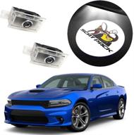 eastfly never fade car door led logo for dodge projector ghost shadow charger magnum puddle courtesy step lights (8 logo