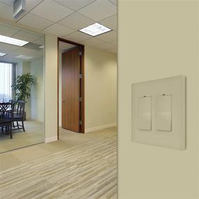 img 1 attached to ENERLITES Rêve Collection Luxury Double Decorator Switch Screwless Wall Plate