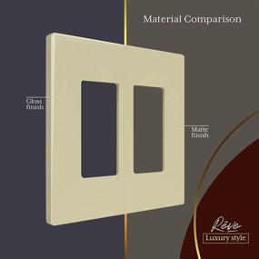 img 2 attached to ENERLITES Rêve Collection Luxury Double Decorator Switch Screwless Wall Plate