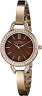 ⌚️ женские часы caravelle new york 44l134 из нержавеющей стали с кристальными акцентами логотип