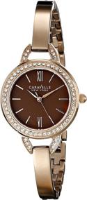 img 4 attached to ⌚️ Женские часы Caravelle New York 44L134 из нержавеющей стали с кристальными акцентами