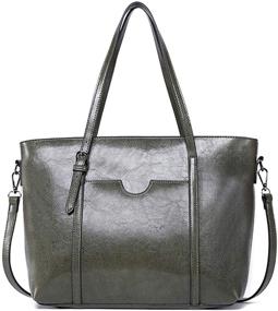 img 4 attached to Dreubea Upgraded Women's Handbags & Wallets: Stylish Shoulder Crossbody with Extra Capacity
