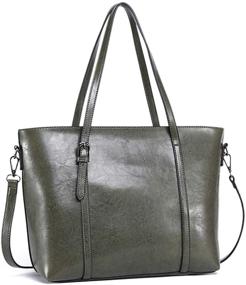 img 1 attached to Dreubea Upgraded Women's Handbags & Wallets: Stylish Shoulder Crossbody with Extra Capacity