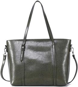 img 2 attached to Dreubea Upgraded Women's Handbags & Wallets: Stylish Shoulder Crossbody with Extra Capacity