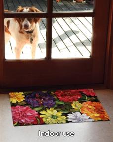 img 1 attached to 🌼 Toland Home Garden Zippy Zinnias Flower Bouquet Doormat - Colorful Floral 18 x 30 Inch Decorative Floor Mat