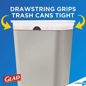 img 2 attached to 🗑️ Glad-78526 Tall Kitchen Drawstring CloroxPro Trash Bags: 13 Gallon - 100 Count (Packaging Variations Included)
