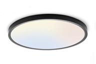 12 inch led round flat ceiling light,20w(200w equivalent) 2000lm,select cct 3000k/4000k/6500k, edge-lit flush mount led ceiling light for kitchen,bedroom,laundry and closet room, black логотип