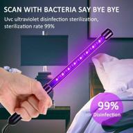 portable uv light sanitizer wand - efficient uvc travel disinfection lamp for germ-killing, chemical-free hand-held sterilizer stick - perfect for household, hotel, phone, wardrobe, toilet, car, pet area logo