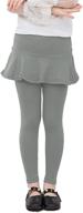 birbyrrly girls' winter warm fleece lined flare skirt with leggings, sizes 2t - 10 years logo