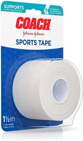 img 3 attached to 🏋️ Johnson &amp; Johnson Sports Tape - Breathable Cloth Tape for Joint Support and Protection - Fingers, Wrists, Ankles - 1.5-inch x 10 yards, White