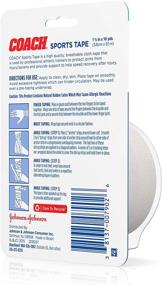 img 2 attached to 🏋️ Johnson &amp; Johnson Sports Tape - Breathable Cloth Tape for Joint Support and Protection - Fingers, Wrists, Ankles - 1.5-inch x 10 yards, White