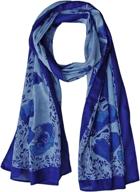 🌸 cotton purple california poppy scarf: must-have women's accessory for scarves & wraps logo