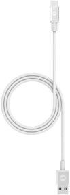 img 2 attached to 🔌 mophie High-Speed USB-C to USB-A Charging Cable - 1M - White - Compatible with Apple Devices