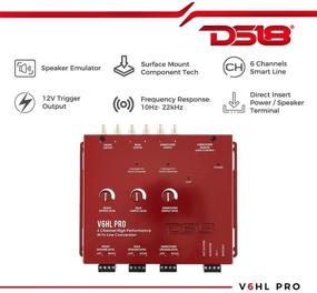 img 3 attached to 🔊 DS18 AUDIO V6HLPRO: Высокопроизводительный 6-канальный преобразователь высокого уровня сигнала в низкий для превосходного звукового вывода.