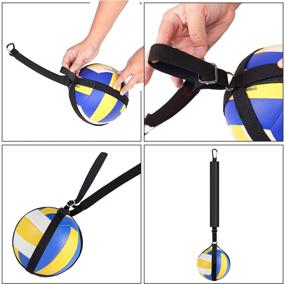 img 1 attached to Enhance Volleyball Skills with the TOBWOLF Volleyball Spike Trainer - Improve Serving, Jumping, Swing Mechanics, and Spiking Power!