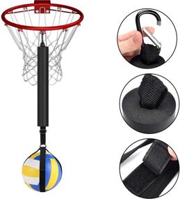 img 2 attached to Enhance Volleyball Skills with the TOBWOLF Volleyball Spike Trainer - Improve Serving, Jumping, Swing Mechanics, and Spiking Power!