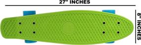 img 2 attached to Wealers Cruiser Skateboard Green Medium