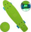 wealers cruiser skateboard green medium logo