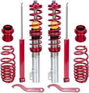 🚗 maxpeedingrods red coilovers for vw golf jetta bora mk4, audi a3 mk1 & new beetle 1997-2010 - 1.4 1.6 1.8t 2.0 logo