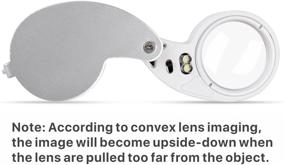 img 3 attached to 🔎 Illuminated Jeweler Loupe 40X 25mm Glass Lens Eye Magnifier with Dual LED Light: Ideal for Jewelry, Coins, Stamps, Antiques, and More!