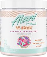 💪 boost your workout with alani nu pre-workout supplement powder - hawaiian shaved ice flavor, 30 servings logo