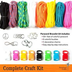 img 3 attached to Complete Paracord Charm Bracelet Making Set: Crafting Made Easy!