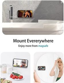 img 3 attached to iPhone 12 iPhone 13 Series Magnetic Wall Mount - Adhesive Mag Safe Holder for Magsafe Accessories (Slim Silver)