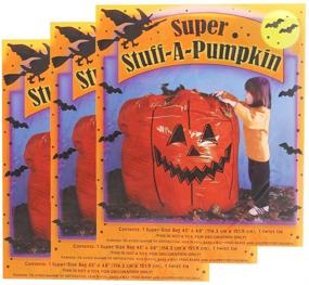 img 4 attached to 🎃 Pack of 3 Super Stuff Pumpkin Leaf Bags