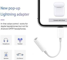 img 3 attached to 🍏 Apple MFi Сертифицированный набор из 3 адаптеров Aprolink Lightning to 3.5mm: аудио-донгл для iPhone 12 Pro, 11 Pro, XS Max и других