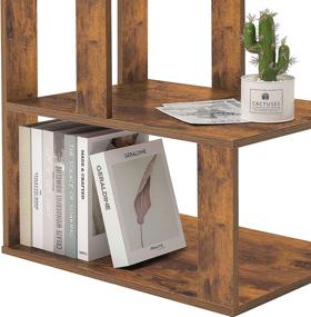 img 1 attached to 🛏️ IWELL Large Nightstand: Rustic Brown Wooden Bedside Table with 3 Open Storage Shelves - Easy Assembly for Bedroom Décor