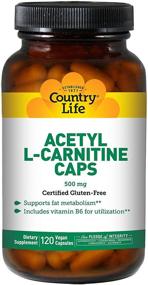 img 1 attached to 🌿 Капсулы Country Life Acetyl L-Carnitine: 120 веганских капсул для улучшения обмена жиров и усвоения витамина В6