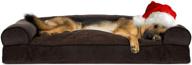 🐾 furhaven pet - sofa-style dog pillow bed & traditional orthopedic foam mattress dog bed for dogs & cats - wide variety of styles, sizes, & colors - excellent for optimal seo logo