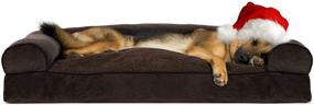 img 4 attached to 🐾 Furhaven Pet - Sofa-Style Dog Pillow Bed & Traditional Orthopedic Foam Mattress Dog Bed for Dogs & Cats - Wide Variety of Styles, Sizes, & Colors - Excellent for Optimal SEO