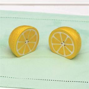 img 1 attached to DEI Yellow Salt & Pepper Set - 4.75 x 3.5 x 3.25 Inches - Premium Kitchen Essentials