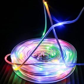 img 3 attached to 🌟 EhomeTronics Rope Lights: USB Powered, Waterproof Fairy String Light for Twinkling Starry Decoration - 16.5ft, 50 LEDs | Perfect for Bedroom, Indoor/Outdoor, Christmas, Halloween, Parties, Garden, Wedding | DIY Multi Color