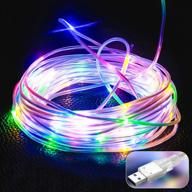 🌟 ehometronics rope lights: usb powered, waterproof fairy string light for twinkling starry decoration - 16.5ft, 50 leds | perfect for bedroom, indoor/outdoor, christmas, halloween, parties, garden, wedding | diy multi color логотип