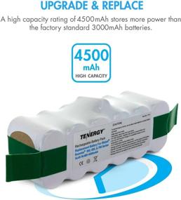 img 3 attached to Tenergy iRobot Roomba Replacement Battery 4500mAh for Roomba 500-980 Series & More