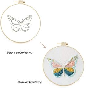 img 1 attached to Master the Art of Needlework with Maydear Embroidery Beginners Kit - Complete with Scissors & Needles!