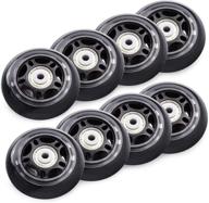 🛼 8 pack of tobwolf inline skate wheels - 64mm/70mm/76mm, with abec-7 bearing, ideal for indoor/outdoor roller skating, rollerblading, scooters, and luggage логотип